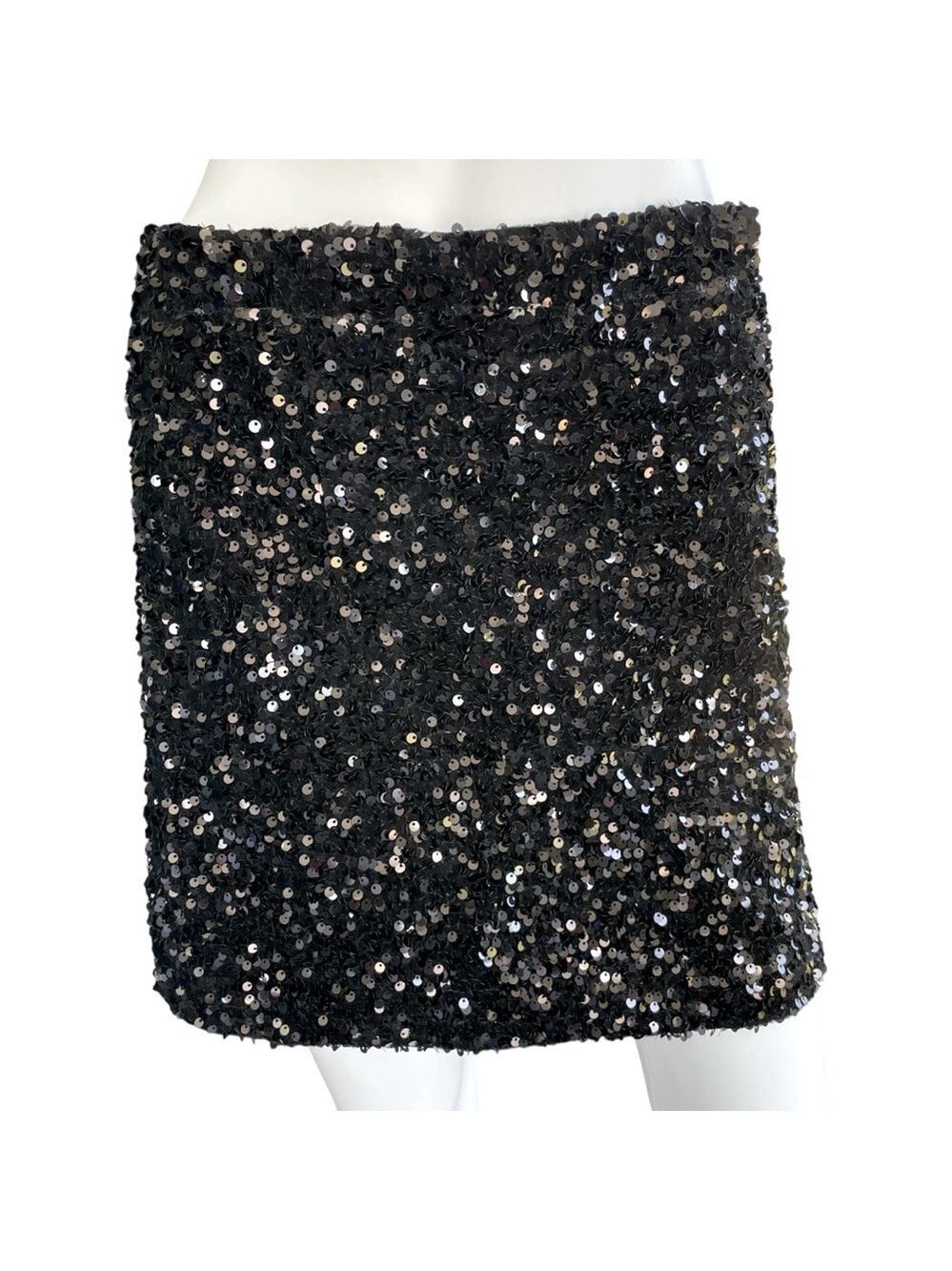 Reemonde Black Sequins Skirt Size Large
